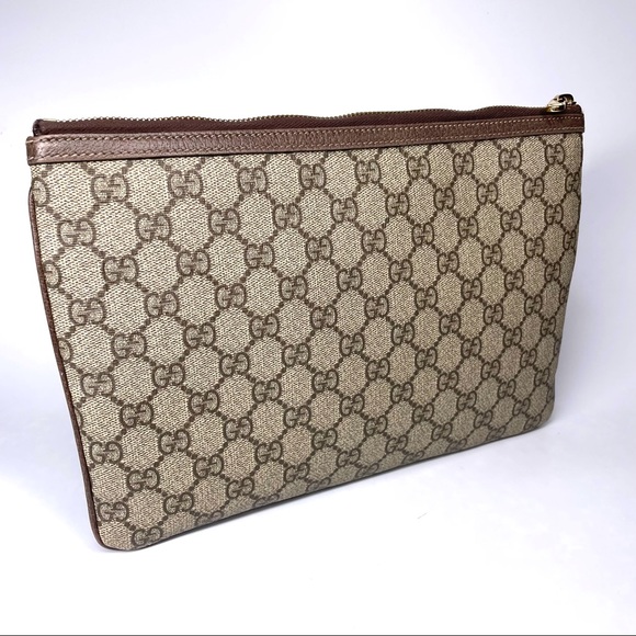 🔴SOLD🔴GUCCI GG Supreme Monogram Large Ophidia Pouch Clutch. - Picture 7 of 17